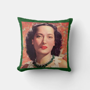 Den vackra Merle Oberon Kudde