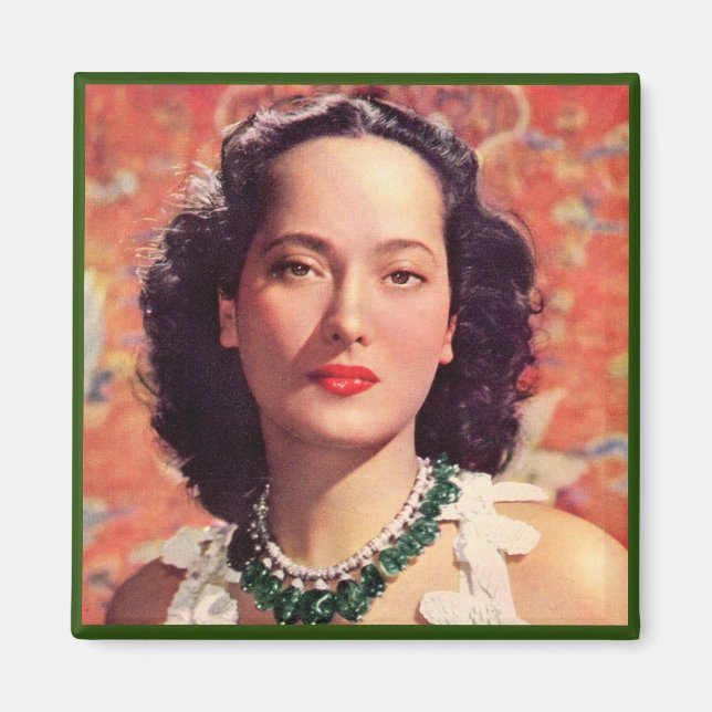 Den vackra Merle Oberon Magnet (Framsidan)