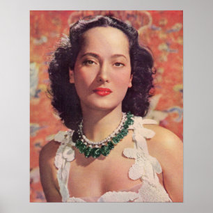 Den vackra Merle Oberon Poster