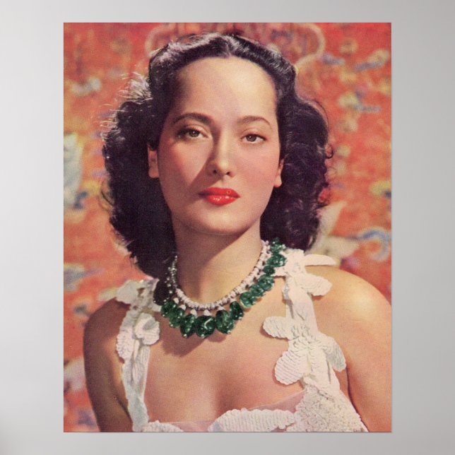 Den vackra Merle Oberon Poster (Framsidan)