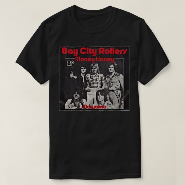 Den vackra modellen Band Bay City Rollers Music St T Shirt (Design framsida)
