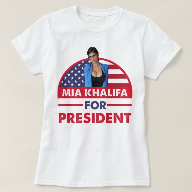 Den vackra modellen Mia Khalifa Fantastisk för fil T Shirt (Design framsida)