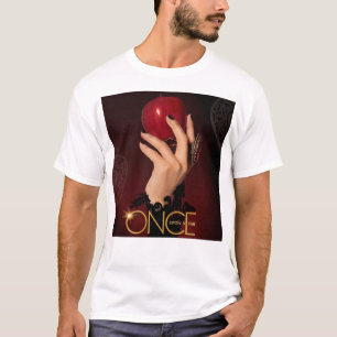 Den vackra modellen Ouat Red Apple Evil Queen Post T Shirt