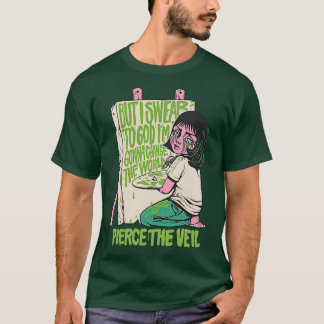 Den vackra modellen Pierce, Veil Merch ändrar W T Shirt