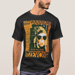 Den vackra modellen Warren Art Zevon Gift Movie Fl T Shirt