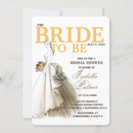 Den vackra Möhippan Teckning Inbjudningskort för m