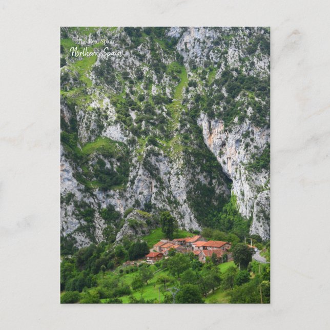 Den vackra norra regionen Asturien Vykort (Framsida)