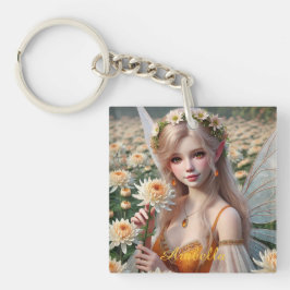 Den vackra november Fairy i Chrysanthemums