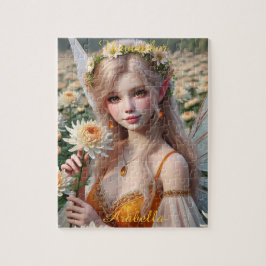 Den vackra november Fairy i Chrysanthemums Pussel