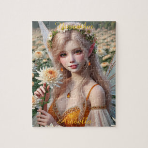 Den vackra november Fairy i Chrysanthemums Pussel