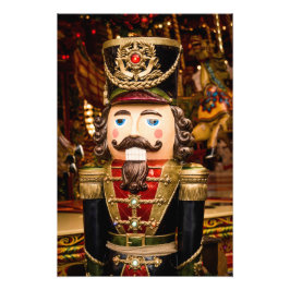 Den vackra Nutcracker-Figur-julen Ram Fototryck