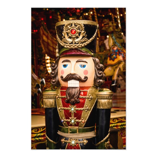 Den vackra Nutcracker-Figur-julen Ram Fototryck (Framsidan)