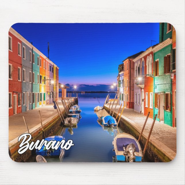 Den vackra ön Burano, Italien Musmatta (Framsidan)