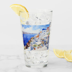 Den vackra ön Santorini, Oia-resemuggen Glaskopp