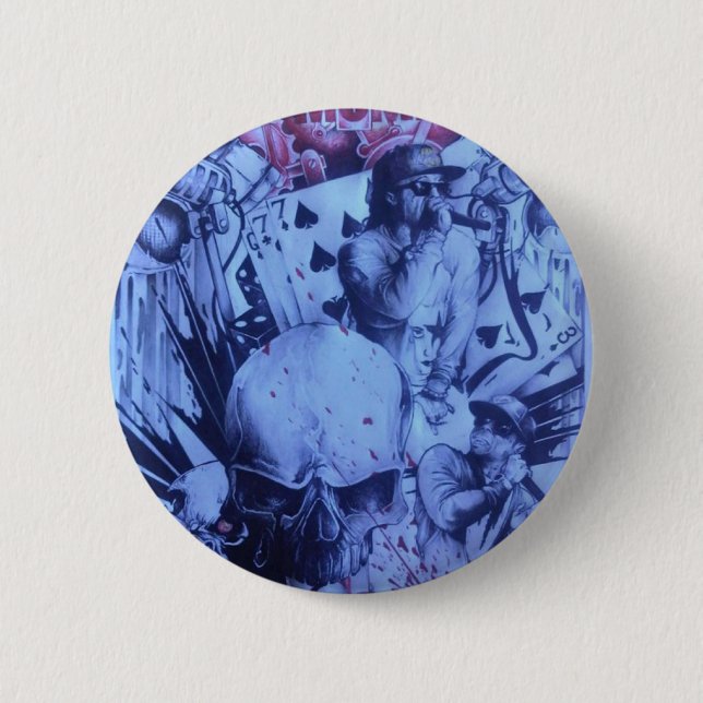 Den vackra onlinen Skeezers konstnärliga mönster Knapp (Framsida)