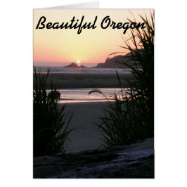 Den vackra Oregon Kusten Hälsningskort