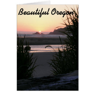 Den vackra Oregon Kusten Hälsningskort