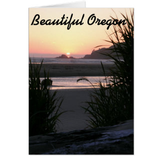 Den vackra Oregon Kusten Hälsningskort