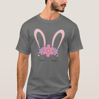 Den vackra Påskharn Ansikte, den vackra  Flower Fä T Shirt