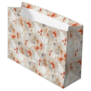 Den vackra Peach Red White-Blommigten