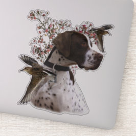 Den vackra pekaren i fält klistermärken