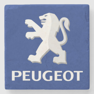 Den vackra Peugeot Logotyp Stone Underlägg