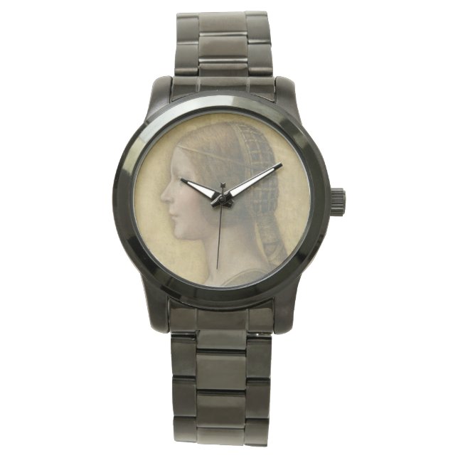 Den vackra prinsessan (av Leonardo da Vinci) Armbandsur (Framsida)