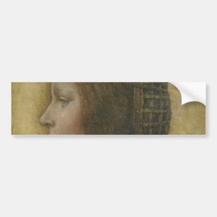 Den vackra prinsessan (av Leonardo da Vinci) Bildekal