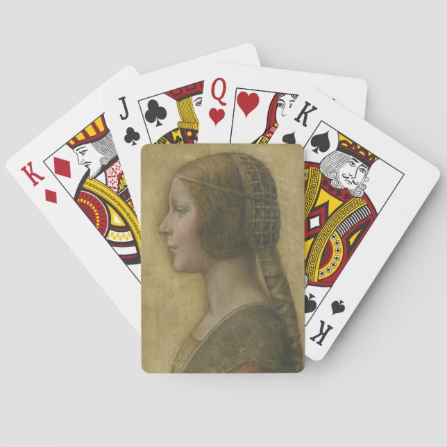 Den vackra prinsessan (av Leonardo da Vinci) Casinokort (Baksidan)