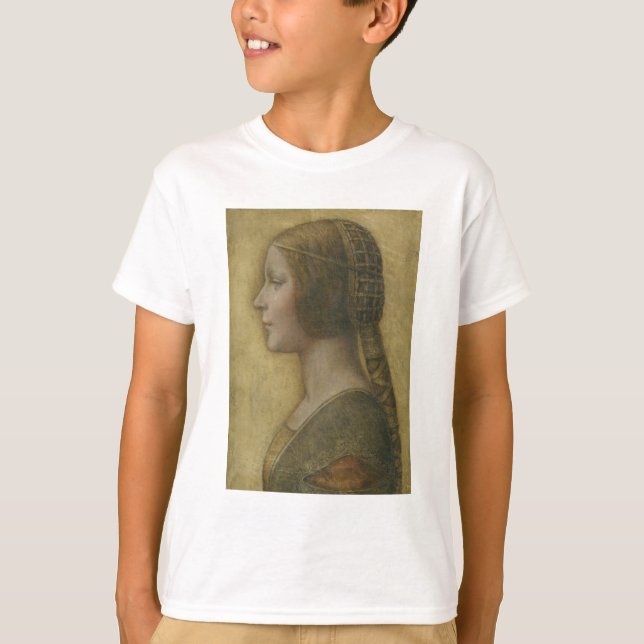 Den vackra prinsessan (av Leonardo da Vinci) T Shirt (Framsida)