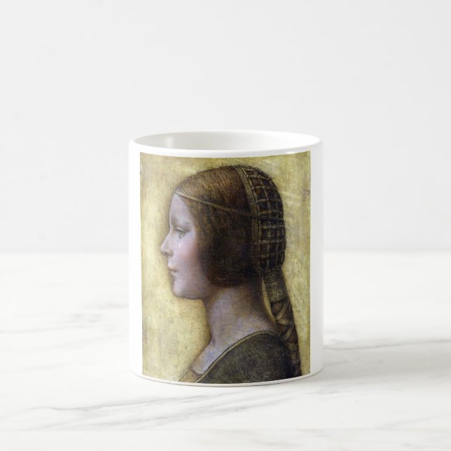 Den vackra prinsessan Leonardo da Vinci Kaffemugg (Center)