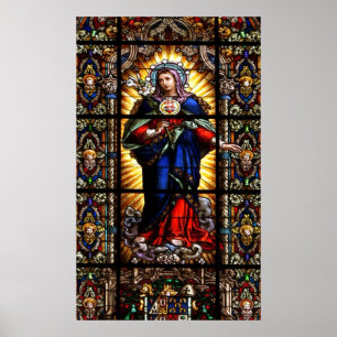 Den vackra Religiösan Helig Hjärtat från Virgin Poster