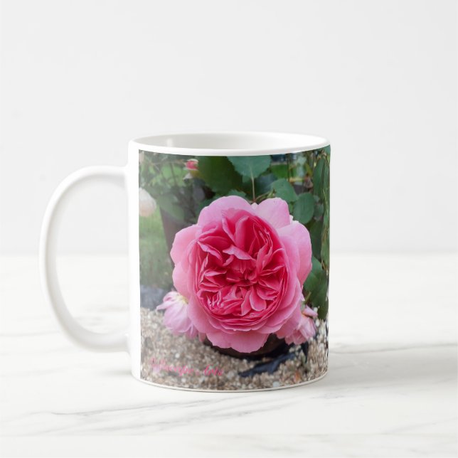 Den vackra Rosa Blommigten Land Ro Gardener Mugg (Vänster)