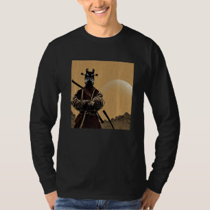 Den vackra samurai-kladden i sitt armerska ord på t shirt