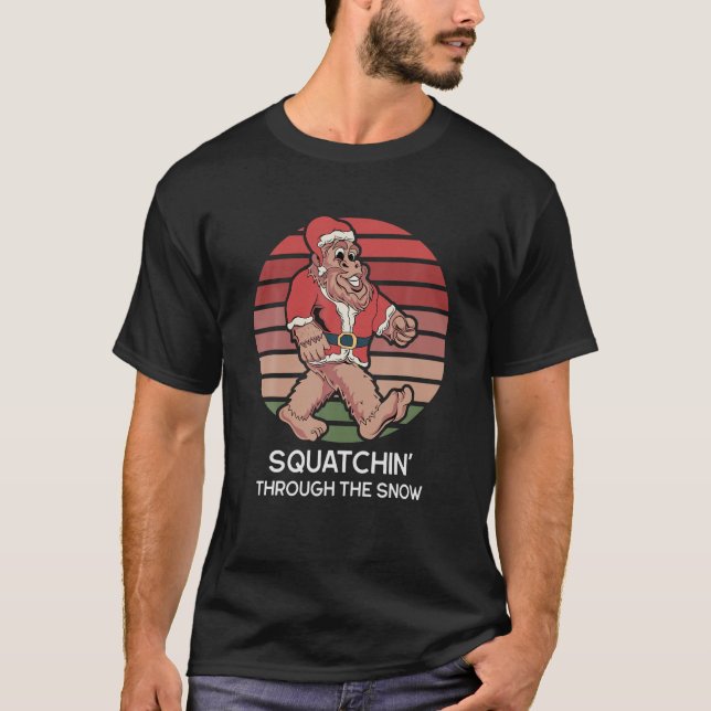 Den vackra Sasquatch-julen - Squatchin genom T Shirt (Framsida)