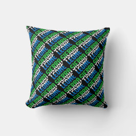 Den vackra Sierran Leone National Flagga Kudde