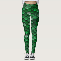 Den vackra Sjöjungfrun av Shiny-Grönt Leggings
