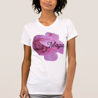 Den vackra söt rosa ros magiska snyggten elegant t shirt