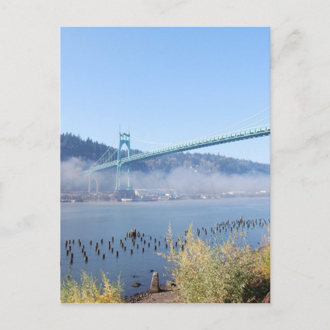 Den vackra St. Johns Bridge Vykort (Framsida)