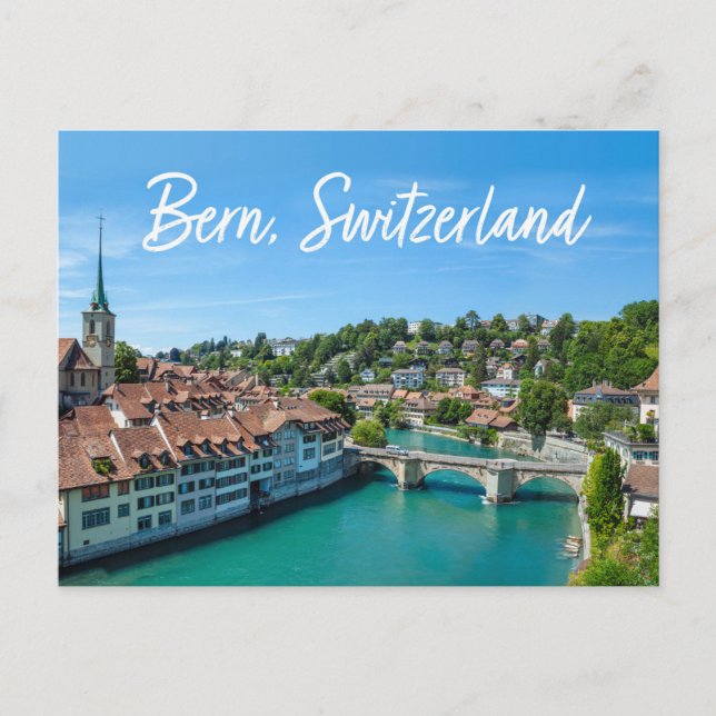 Den vackra staden Bern, Schweiz Vykort (Framsida)