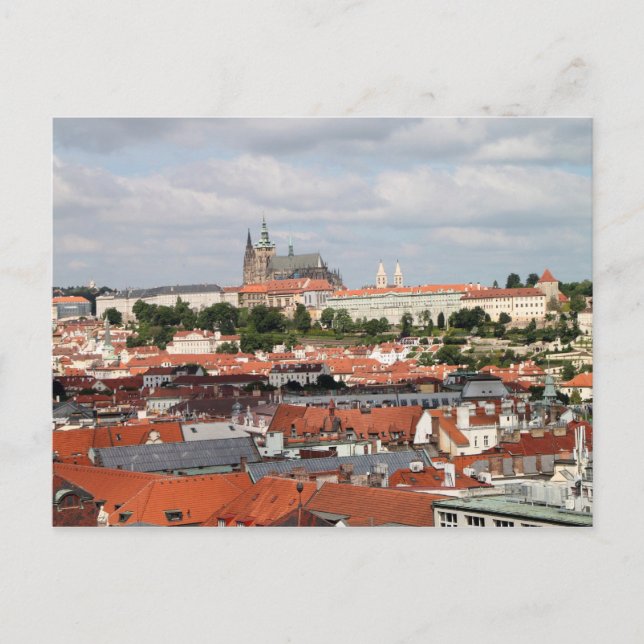 Den vackra staden Prag Vykort (Framsida)