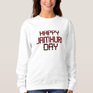 Den vackra svarta Grönten Avslappnad Kenya Jamhuri T Shirt