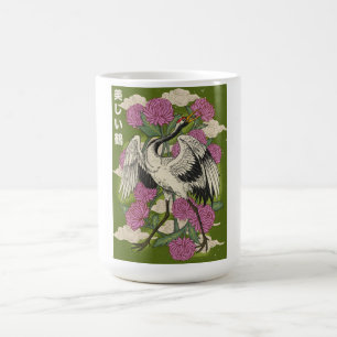Den vackra tranan kaffemugg