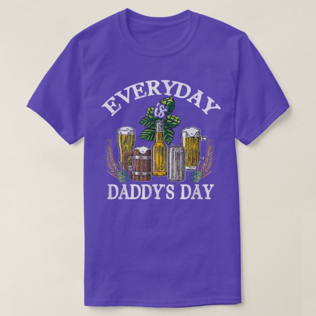 Den vackra vardagen är Pappor Dag Fars dag Beer Pa T Shirt (Design framsida)