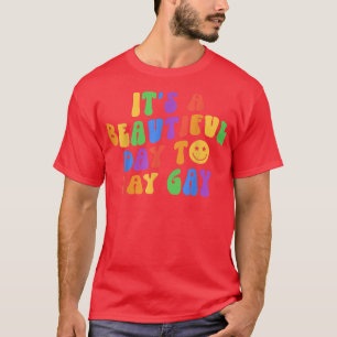 Den vackra Vintagen Retro säger Gay P T Shirt