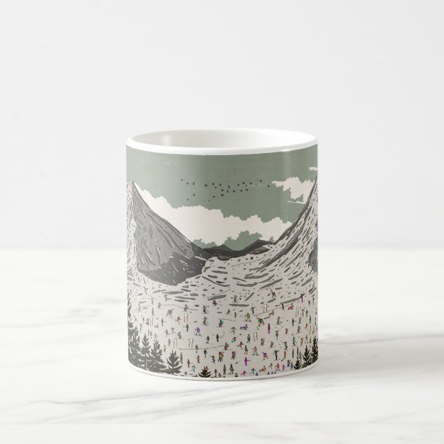 Den vackra vinterskötselandskape kaffemugg (Center)