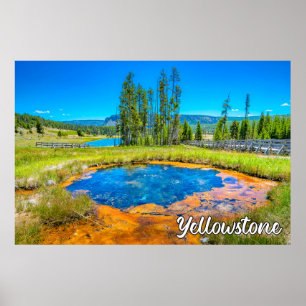 Den vackra Yellowstone National Park, Förenade Sta Poster