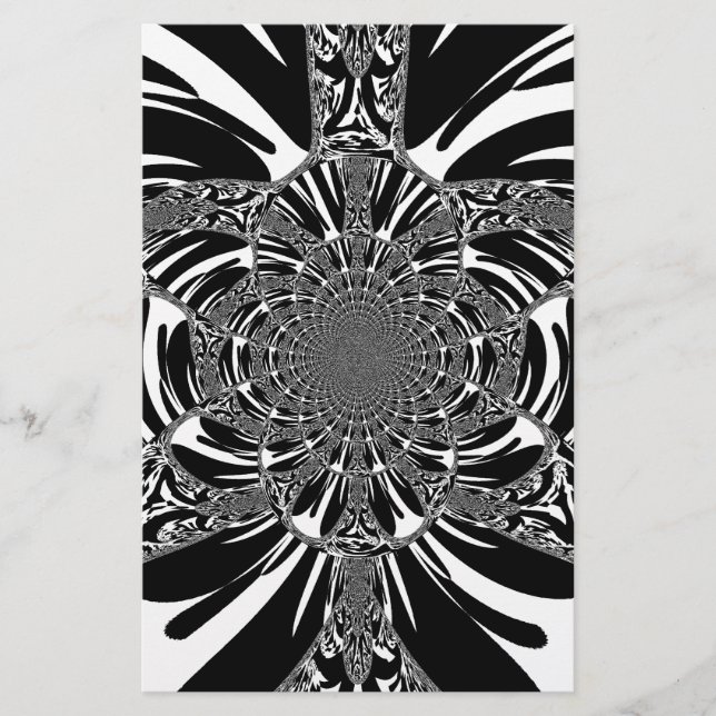 Den vackra Zebra Animal Print Kaleidoscope vektor (Framsida)