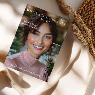 Den vackraste kvinnliga flickflickvännen julkort