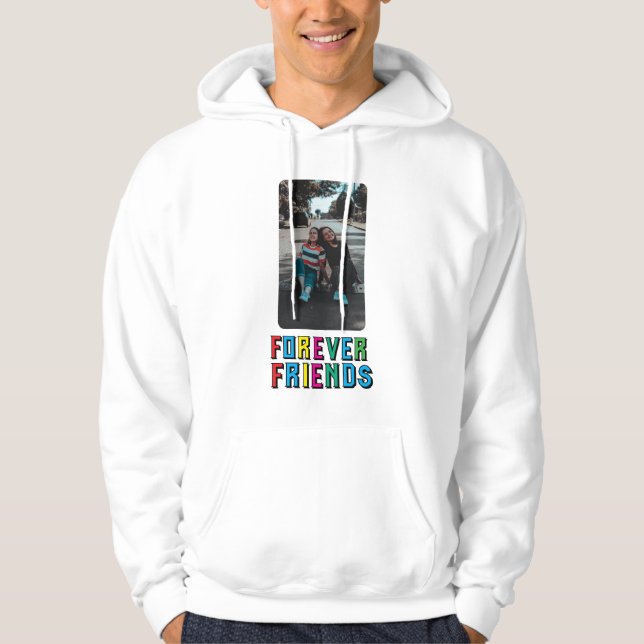Den vackraste vänskapen för Vänner i skogen Hoodie (Framsida)